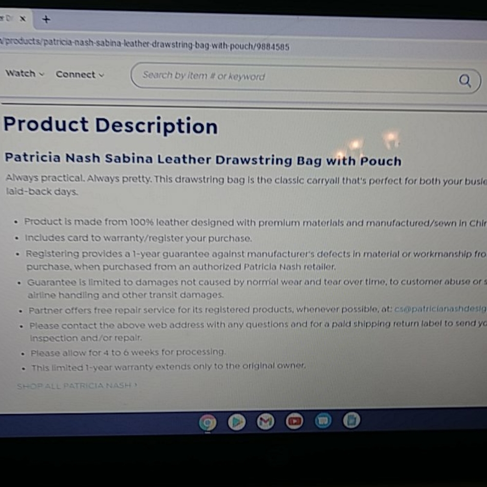 Patricia Nash Leather Drawstring Bucket Bag +pouch - Picture 13 of 15